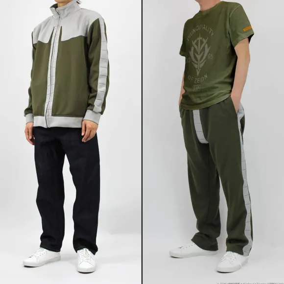 Mobile Suit Gundam: Principality Of Zeon Army Normal Suit Design Jersey (Top And Bottom Set) / Xl