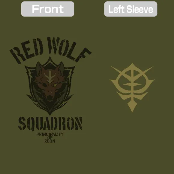 Mobile Suit Gundam: Requiem of Vengeance: Red Wolf Team T-Shirt / MOSS-S