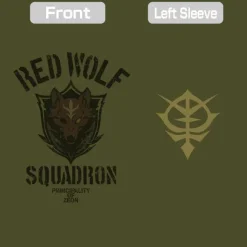 Mobile Suit Gundam: Requiem of Vengeance: Red Wolf Team T-Shirt / MOSS-L