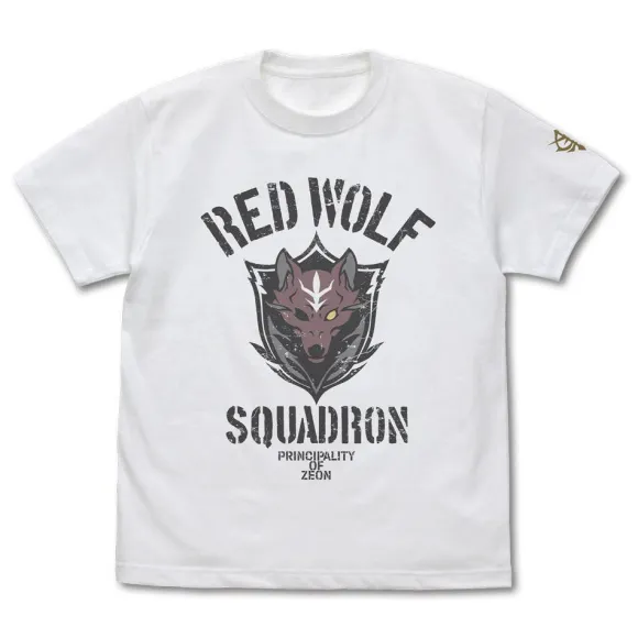 Mobile Suit Gundam: Requiem of Vengeance: Red Wolf Team T-Shirt / WHITE-M