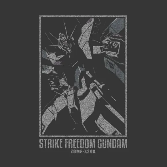 Mobile Suit Gundam SEED DESTINY: Strike Freedom Gundam T-shirt Sumi L