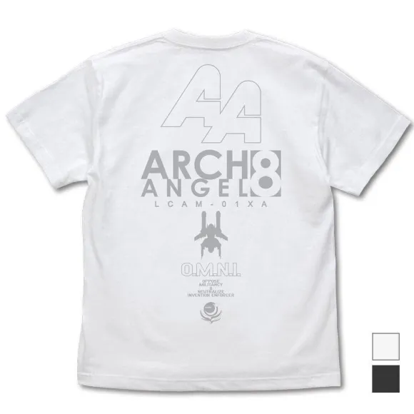 Mobile Suit Gundam SEED: United Earth Defense Force 8th Mobile Fleet Arch Angel T-shirt White XL