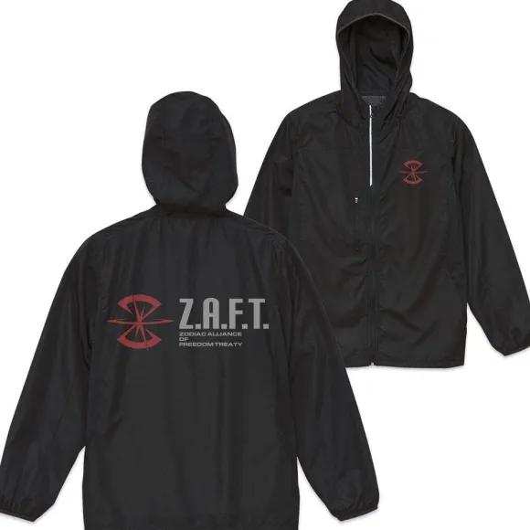 Mobile Suit Gundam SEED: Z.A.F.T. Micro Ripstop Zip Hoodie Black XL