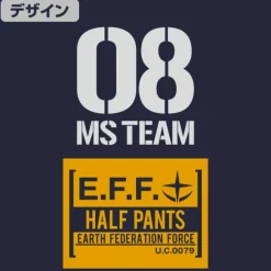 Mobile Suit Gundam: The 08th MS Team Sweat Shorts DEEP NAVY XL
