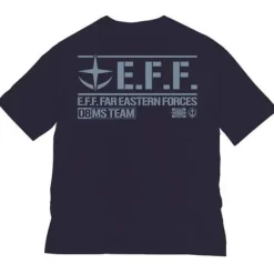 Mobile Suit Gundam: The 08th MS Team Big Silhouette T-shirt Navy XL