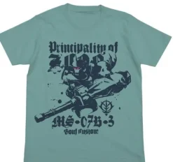 Mobile Suit Gundam: The 08th MS Team: Gouf Custom T-shirt / Sage Blue - L