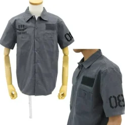 Mobile Suit Gundam: The 08th MS Team E.F.F. Patch-Based Work Shirt : Gray-L