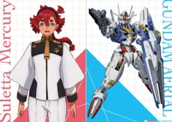 Mobile Suit Gundam The Witch From Mercury B5 Underlay Suletta & Gundam Aerial