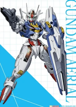 Mobile Suit Gundam The Witch From Mercury B5 Underlay Suletta & Gundam Aerial