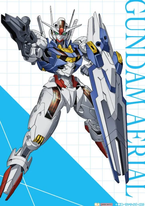 Mobile Suit Gundam The Witch From Mercury B5 Underlay Suletta & Gundam Aerial