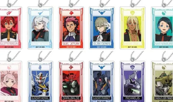 Mobile Suit Gundam The Witch From Mercury: Purapura Acrylic Keychain: 1Box (12pcs)