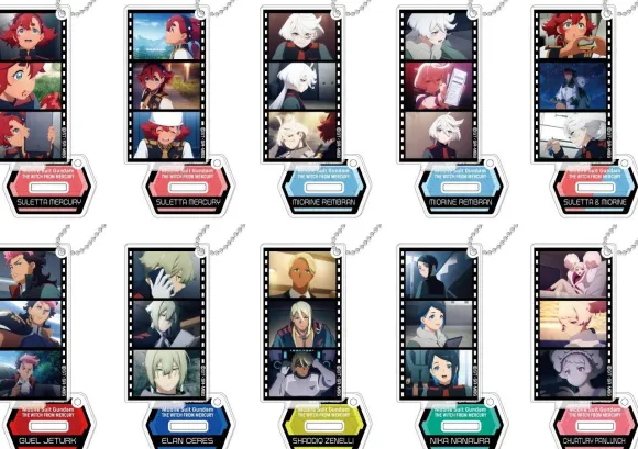 Mobile Suit Gundam The Witch From Mercury: Famous Scene Acrylic Stand Kechain: 1Box (10pcs)