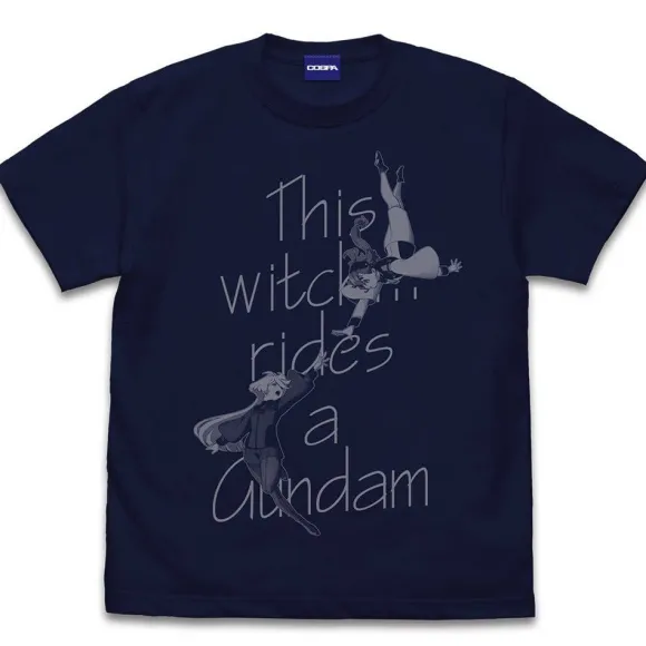 Mobile Suit Gundam The Witch From Mercury: Suletta & Miorine T-shirt NAVY L