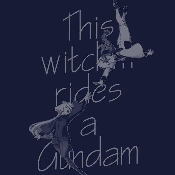 Mobile Suit Gundam The Witch From Mercury: Suletta & Miorine T-shirt NAVY L