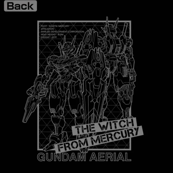 Mobile Suit Gundam The Witch From Mercury: Gundam Aerial Thin Dry Parka BLACK S