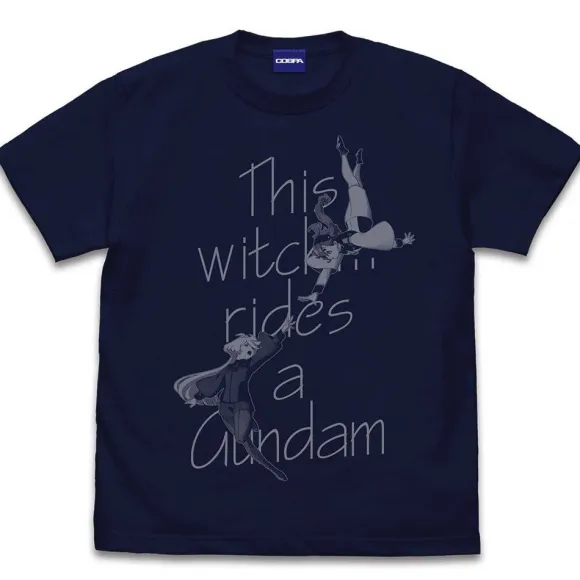 Mobile Suit Gundam The Witch From Mercury: Suletta & Miorine T-shirt NAVY XL