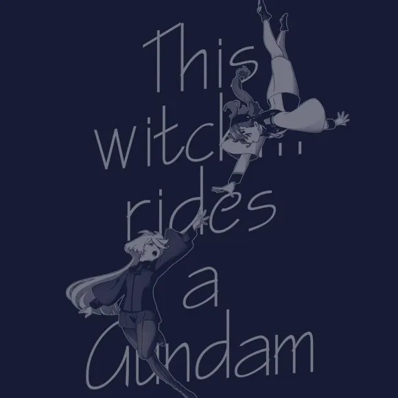 Mobile Suit Gundam The Witch From Mercury: Suletta & Miorine T-shirt NAVY S