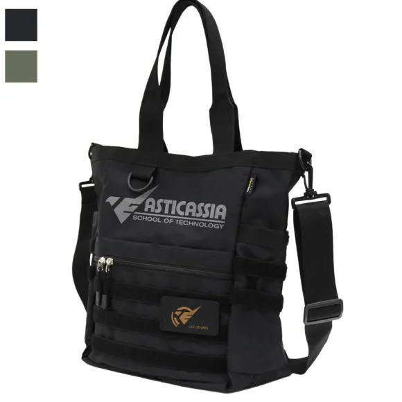 Mobile Suit Gundam The Witch From Mercury: ASTICASSIA School of Technology Holder Functional Tote Bag BLACK