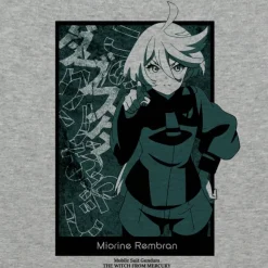 Mobile Suit Gundam The Witch From Mercury: Miorine You Hypocritical Loser of a Father T-shirt MIX GRAY S