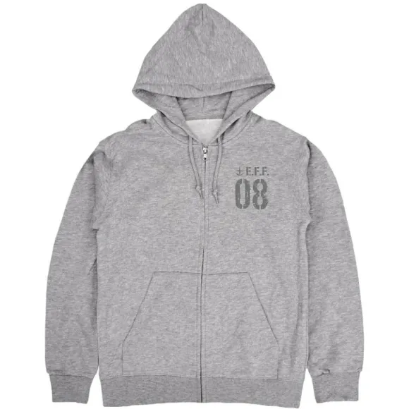Mobile Suit Gundam 08th MS Platoon: Zip Hoodie / Mix Gray-M