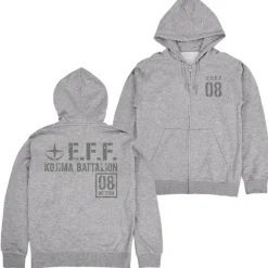 Mobile Suit Gundam 08th MS Platoon: Zip Hoodie / Mix Gray-M