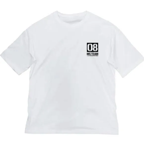Mobile Suit Gundam 08th MS Platoon: 08th MS Platoon Big Silhouette T-Shirt / White-XL