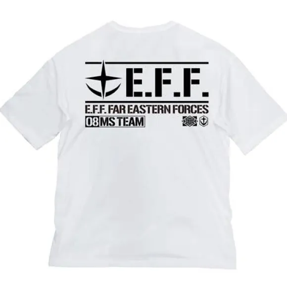 Mobile Suit Gundam 08th MS Platoon: 08th MS Platoon Big Silhouette T-Shirt / White-XL