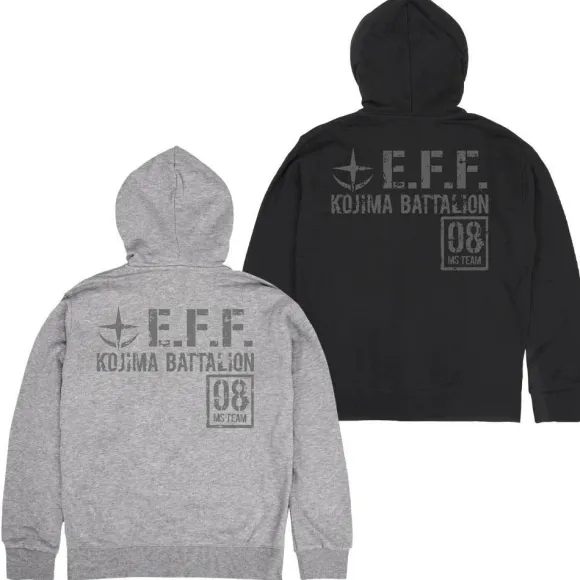 Mobile Suit Gundam 08th MS Platoon: Zip Hoodie / Black-M