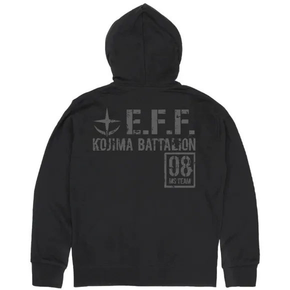Mobile Suit Gundam 08th MS Platoon: Zip Hoodie / Black-M