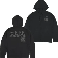 Mobile Suit Gundam 08th MS Platoon: Zip Hoodie / Black-XL