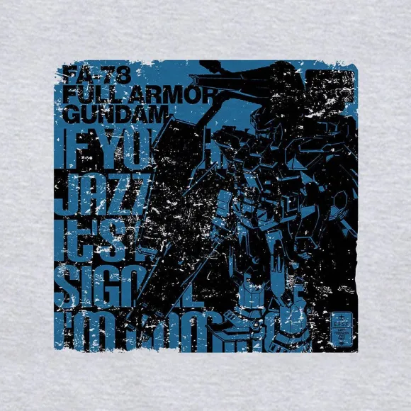 Mobile Suit Gundam Thunderbolt: Full Armor Gundam T-Shirt / Ash-XL