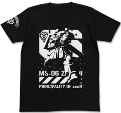 Mobile Suit Gundam Thunderbolt Thunderbolt Version Zaku T-shirt Black L