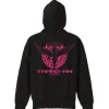 Mobile Suit Gundam 00 Trans Am Parka Black x Tropical Pink S
