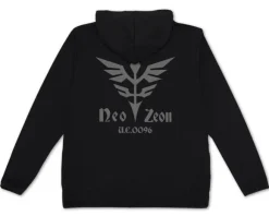 Mobile Suit Gundam UC: Neo Zeon Thin Dry Hoodie BLACK L