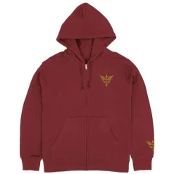 Mobile Suit Gundam Uc (Unicorn): Neo Zeon U.C.0096 Zip Hoodie / Burgundy-L