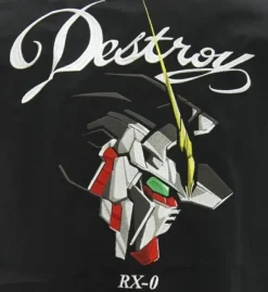 Mobile Suit Gundam Unicorn: Unicorn Gundam Embroidery Work Shirt / Black - M