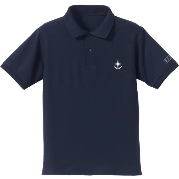 Mobile Suit Gundam: United Nation Troops Embroidered Polo Shirt NAVY S