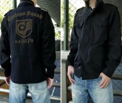 Mobile Suit Gundam 0080: War in the Pocket: Cyclops Squad M-65 Jacket: Black - M