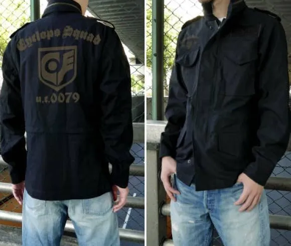 Mobile Suit Gundam 0080: War in the Pocket: Cyclops Squad M-65 Jacket: Black - M