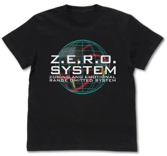 Mobile Suit Gundam Wing: ZERO System T-shirt: Black - XL