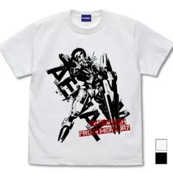 Mobile Suit Gundam Witch Of Mercury: Gundam Aerial T-Shirt / White-L