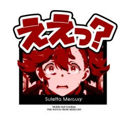 Mobile Suit Gundam Witch Of Mercury: Sletta Huh? T-Shirt / White-Xl