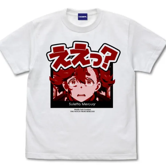 Mobile Suit Gundam Witch Of Mercury: Sletta Huh? T-Shirt / White-Xl