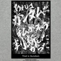 Mobile Suit Gundam Witch Of Mercury: That's Gundam T-Shirt / Mix Gray-Xl