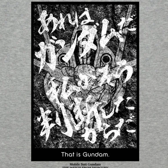 Mobile Suit Gundam Witch Of Mercury: That's Gundam T-Shirt / Mix Gray-Xl