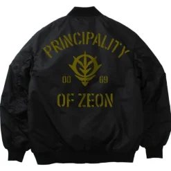 Mobile Suit Gundam: Zeon Armed Forces MA-1 Jacket Black M