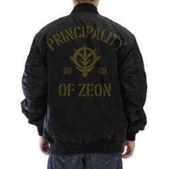 Mobile Suit Gundam: Zeon Armed Forces MA-1 Jacket Black M
