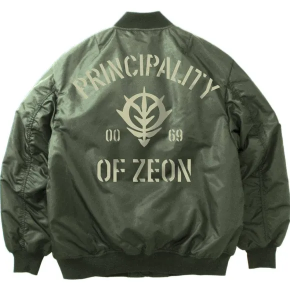 Mobile Suit Gundam: Zeon Armed Forces MA-1 Jacket Moss M
