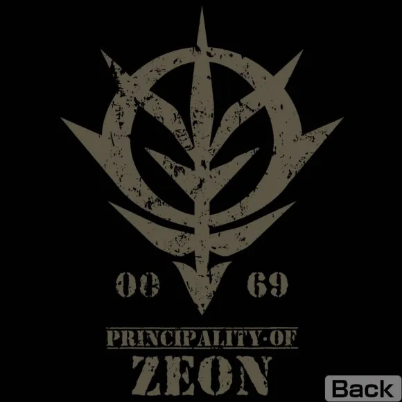 Mobile Suit Gundam: Zeon Armed ForcesThin Dry Hoodie BLACK XL