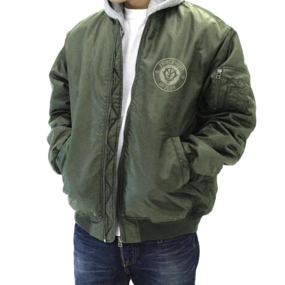 Mobile Suit Gundam: Zeon Armed Forces MA-1 Jacket Moss XL